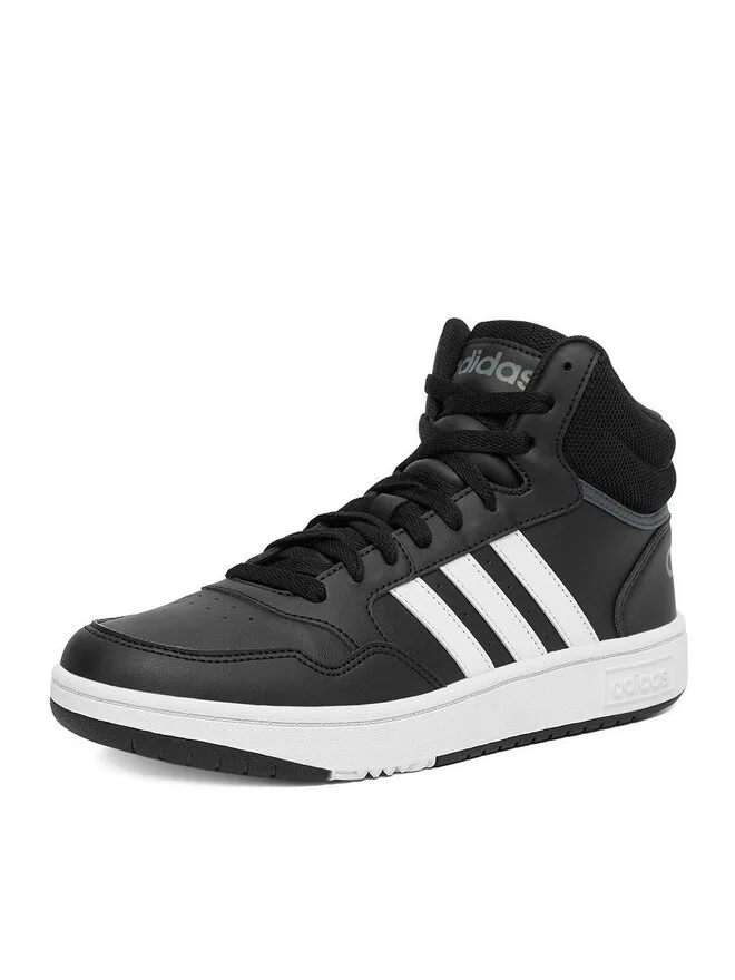 Adidas Кроссовки HOOPS MID 3.0 K GW0402 черные — фото 2