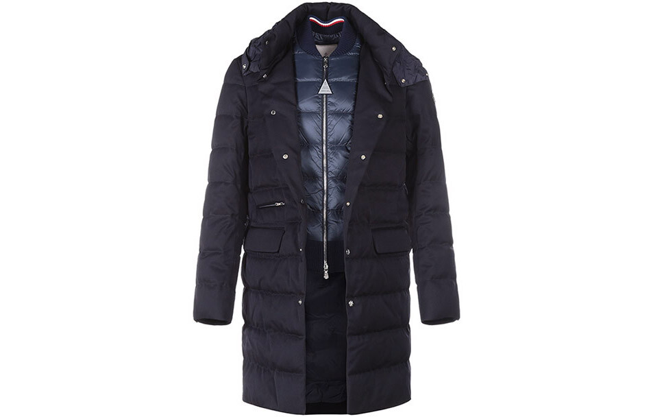 

Пуховик мужской темно-синий Moncler