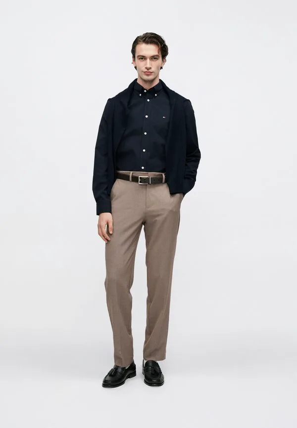 Высококачественная однотонная рубашка Tommy Hilfiger, Desert Sky — фото 2