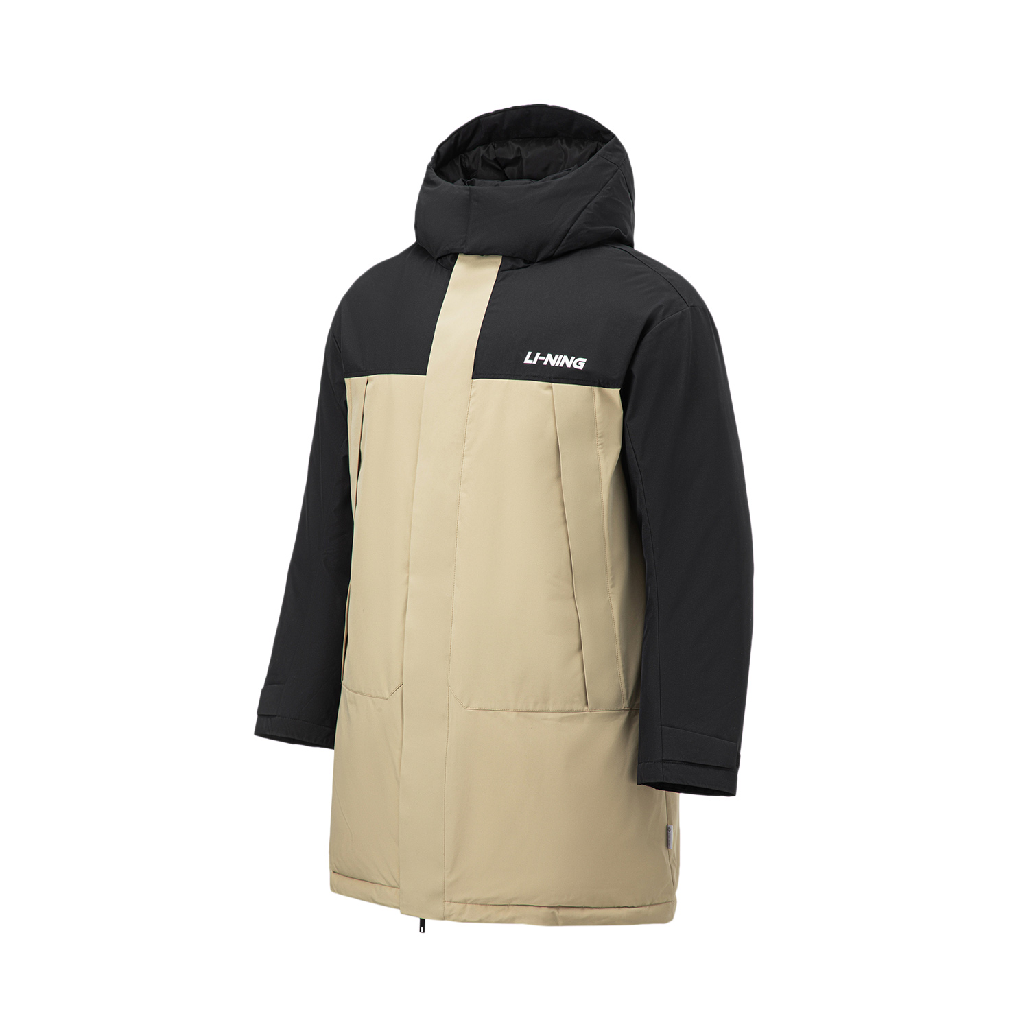 

LINING Пуховик мужской хаки черный, Authentic Khaki/Black