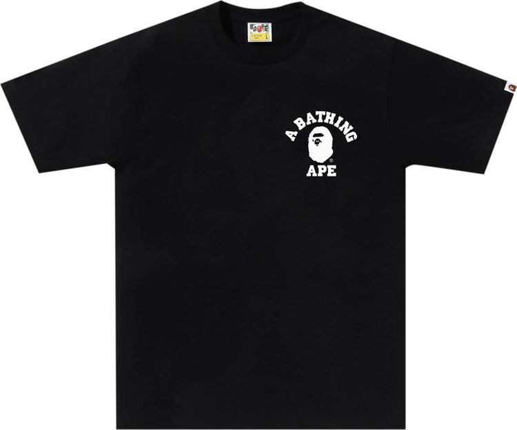 

Футболка BAPE ABC Camo Crazy College ATS 'Black', черный