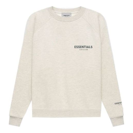 

Толстовка Fear of God Essentials FW21 Pullover Crewneck Light Heather Oatmeal, цвет light heather oatmeal