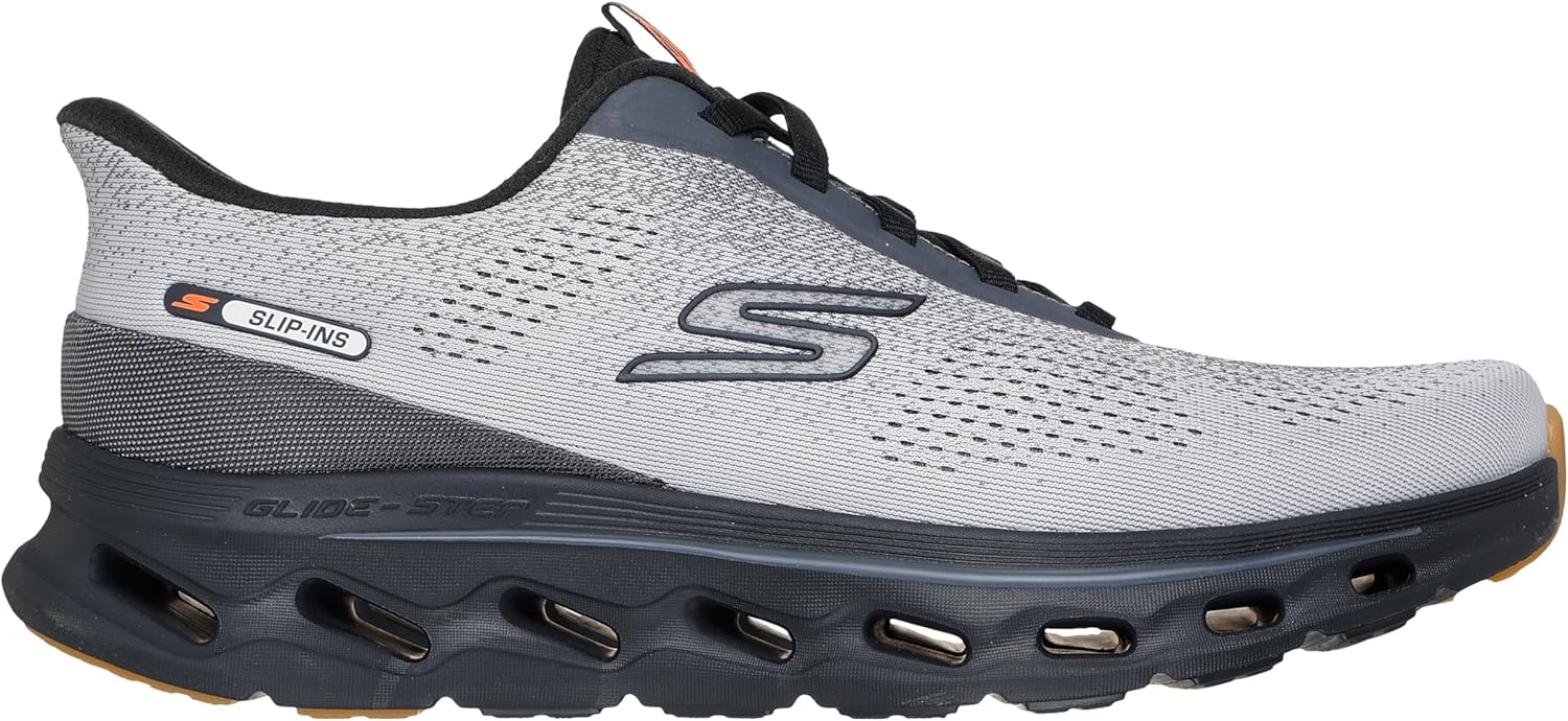 

Мужские кроссовки Skechers Go Walk Glide Step 2.0 Maser, без застежек, черный/серый