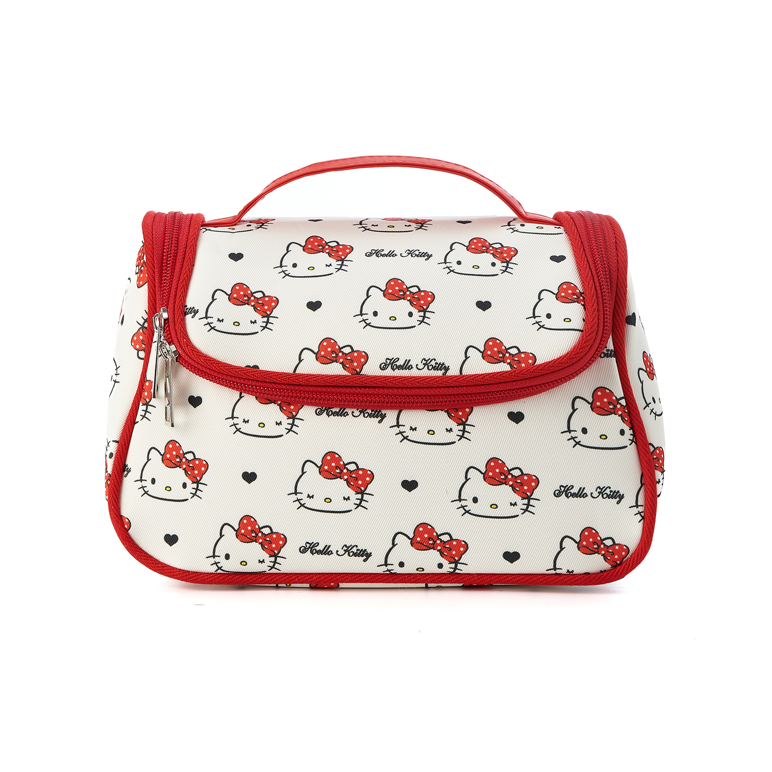 

Sanrio Сумка для макияжа Hello Kitty из холста женская red, Красный, Sanrio Сумка для макияжа Hello Kitty из холста женская red