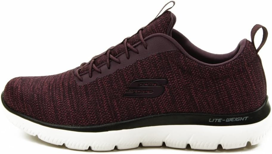 Мужские кроссовки Skechers Sport Energy Downforce на шнуровке, черный/бордовый — фото 2
