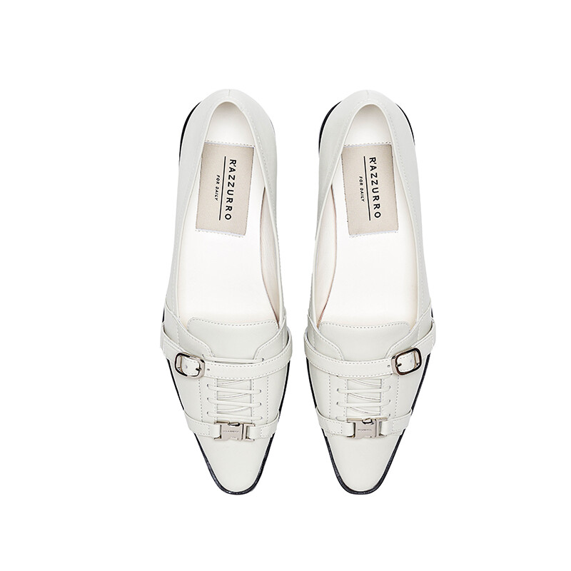 Туфли женские повседневные Women's Casual Shoes Women's Low-Top Cheese White R'Azzurro — фото 3