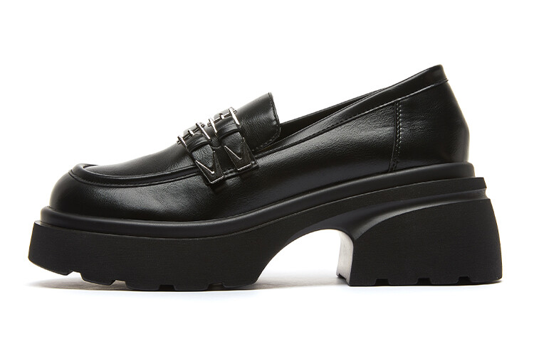 

Лоферы женские Zgr, цвет Black Fleece-lined