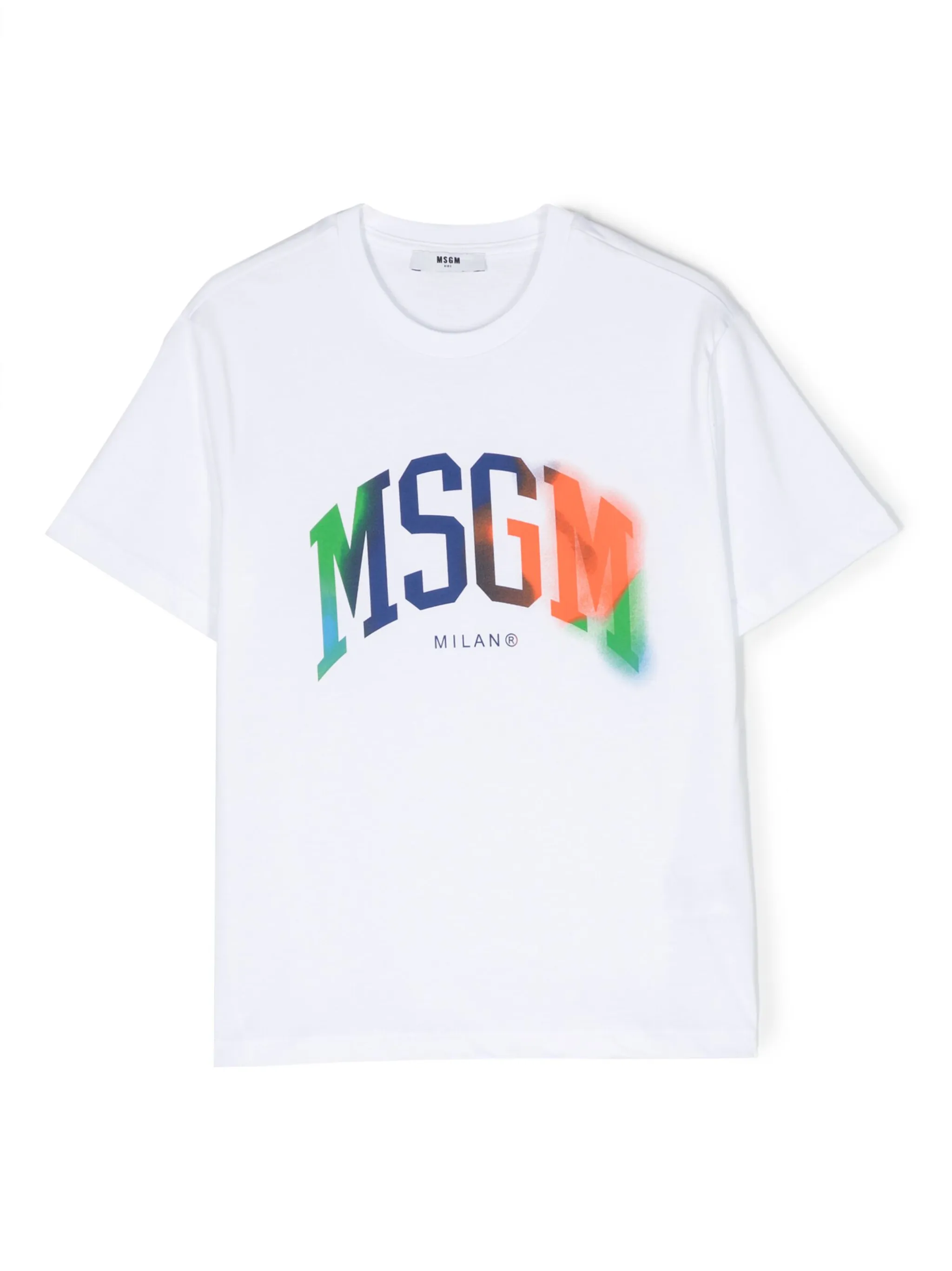 

Футболка с логотипом Msgm Kids, белый