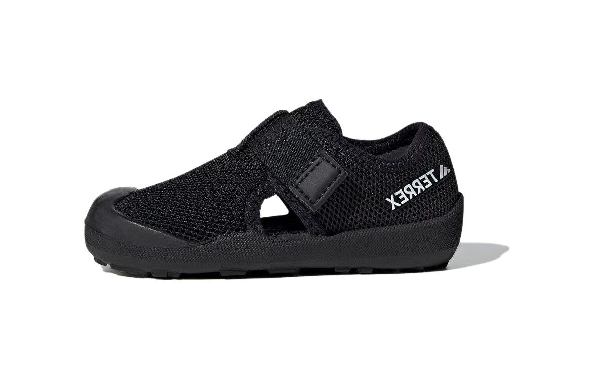 Adidas Низкие износостойкие детские туфли Captain Toey, черные, для младенцев и малышей — фото 2
