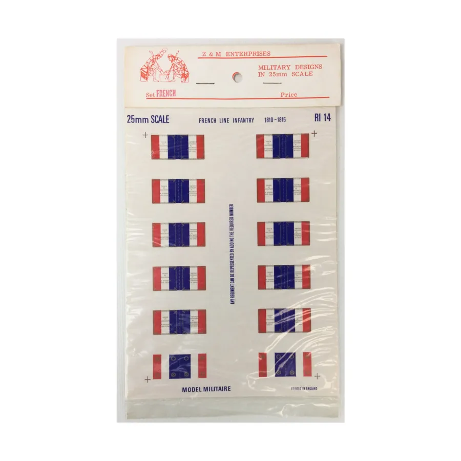 

Французская линейная пехота 1810-1815 гг., Flags (25mm)