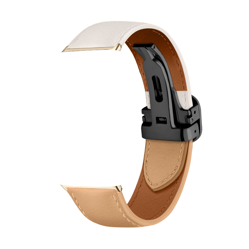 

CHENSONG Часы Strap OPPO Compatibility Leather, Ecru & Milk Tea