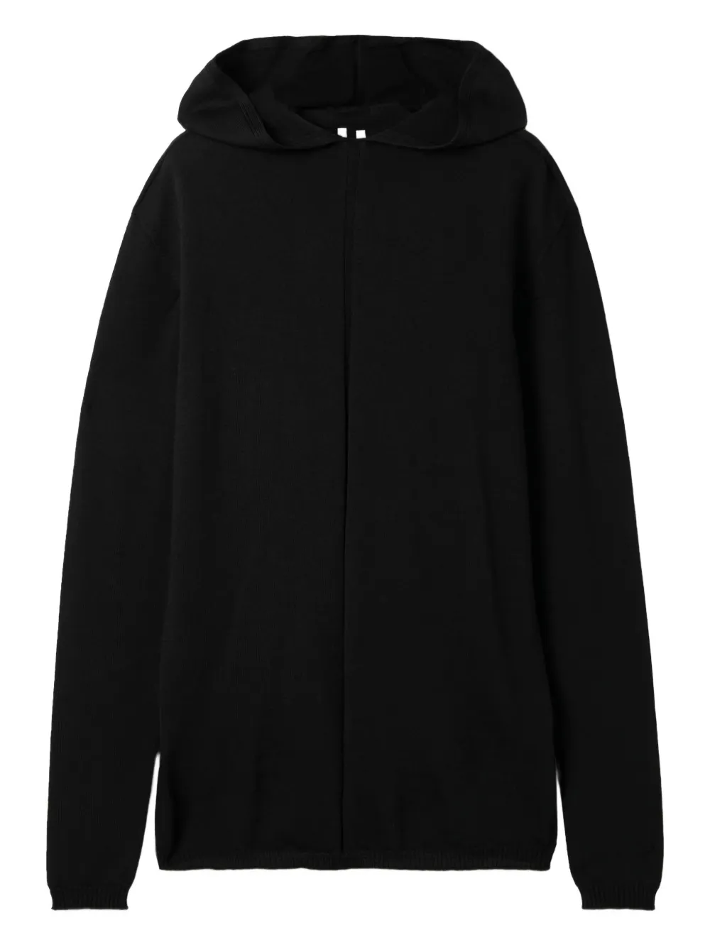 

Шерстяной свитер с капюшоном Rick Owens, черный