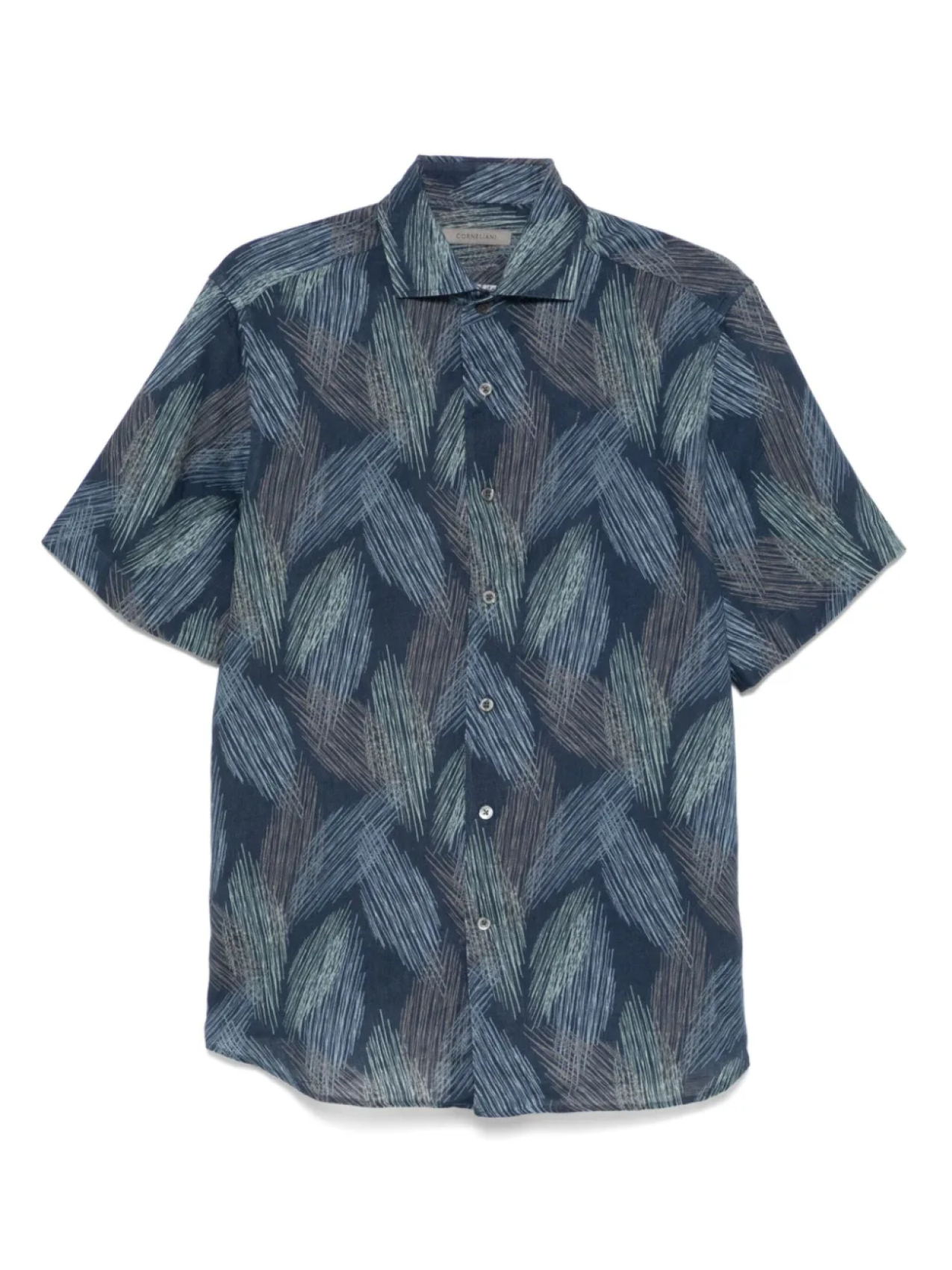 

Льняная рубашка Corneliani, синий