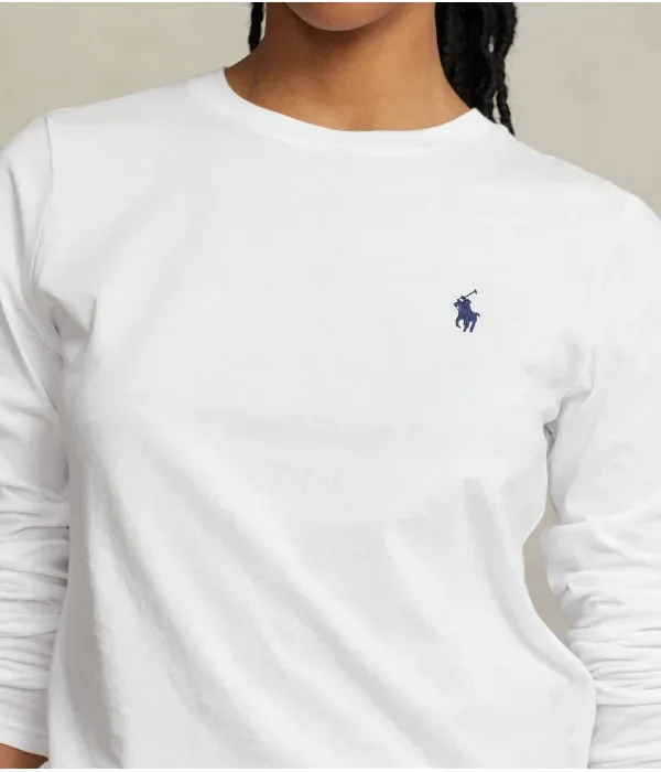 Блуза regular fit Polo Ralph Lauren, белый — фото 4