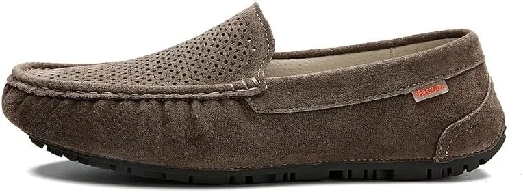 Лоферы дышащие замшевые Men's Loafers, хаки PUGHGAETZF — фото 2