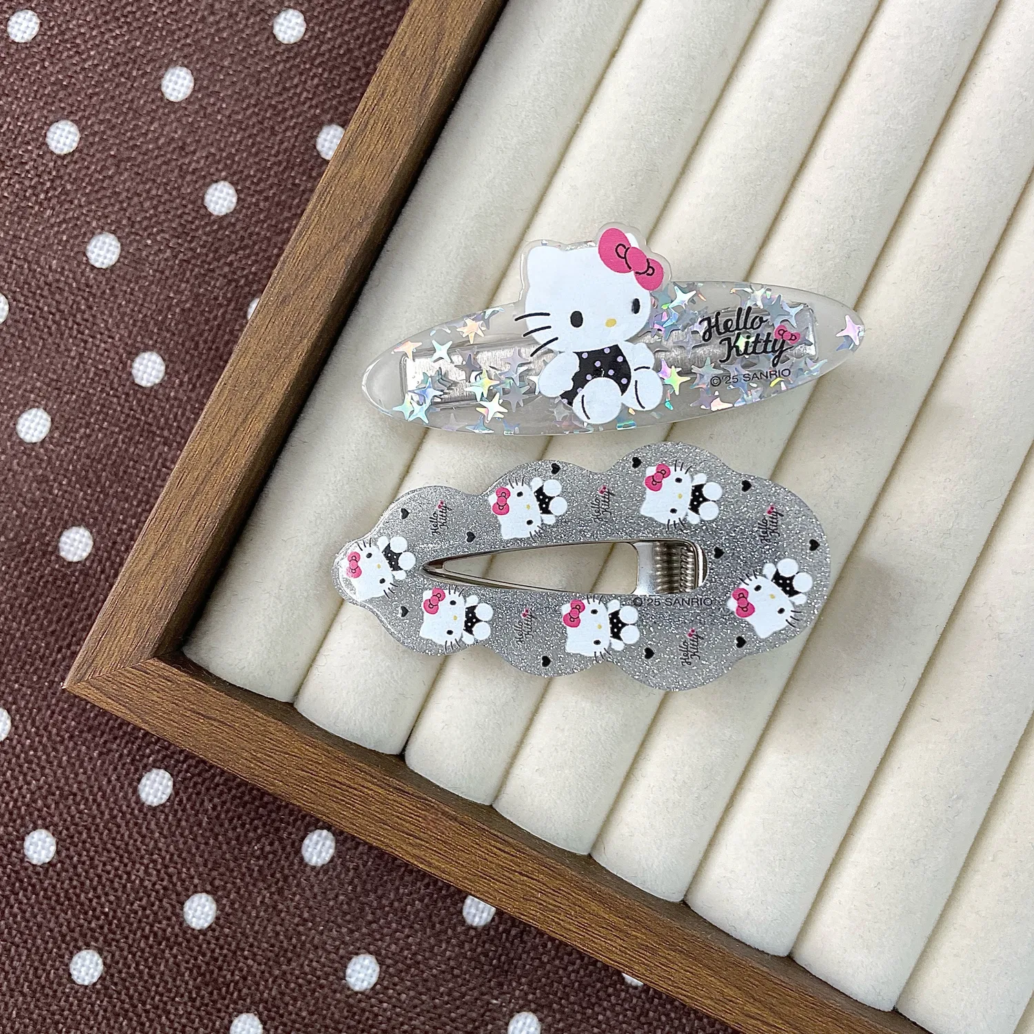 Заколки для волос Hello Kitty Sanrio акриловые — фото 4