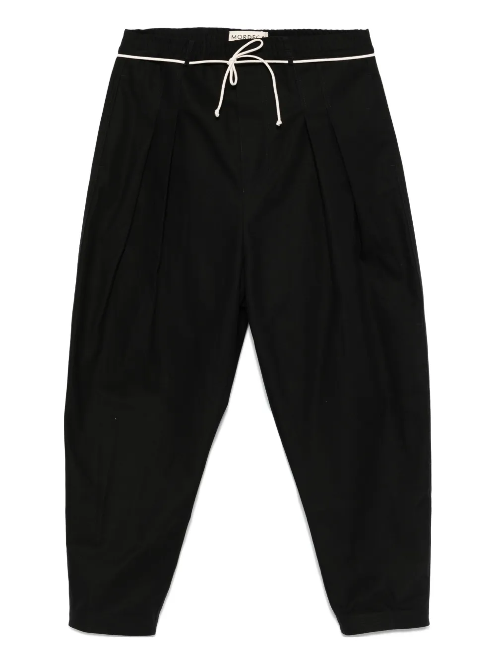 

Брюки с кулиской и складками Mordecai, черный