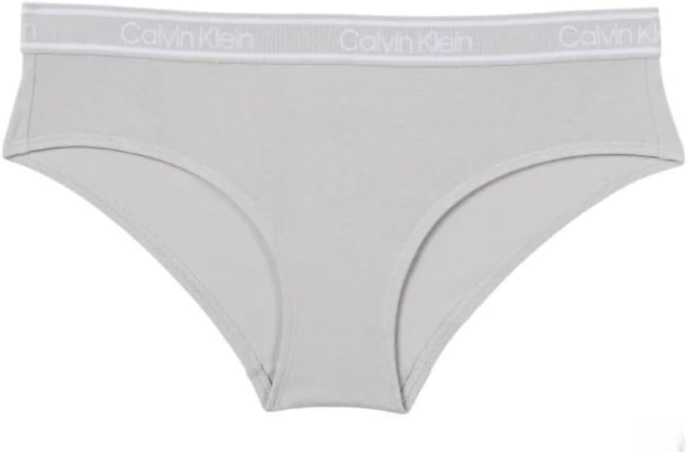Комплект из 3 женских трусов-хипстеров Calvin Klein Stretch, Shoreline/Grey Multi Blue — фото 2