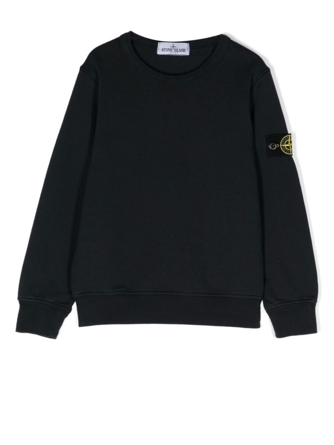 

Stone Island Junior толстовка с нашивкой-логотипом, синий