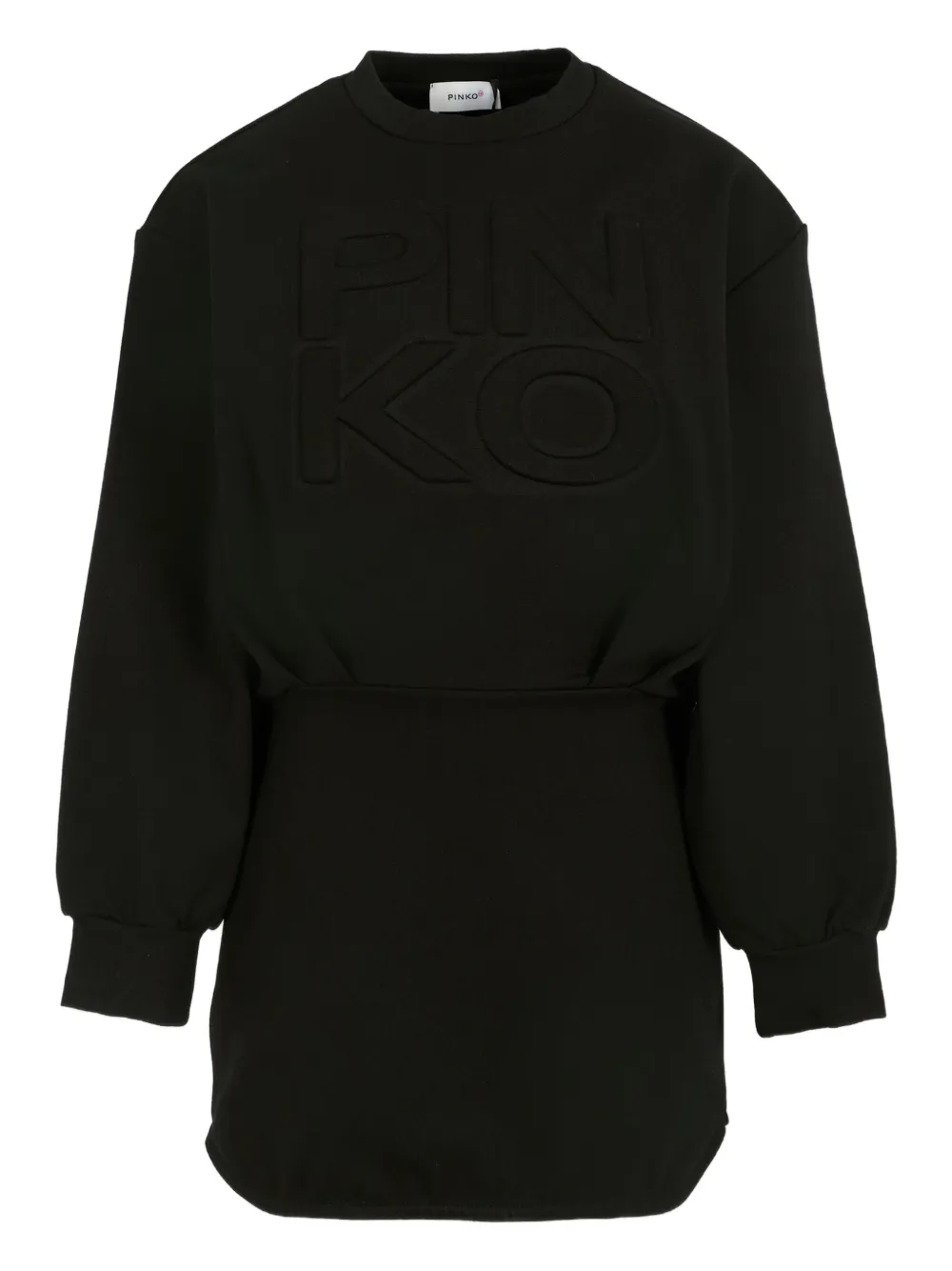 

Платье с длинными рукавами и логотипом Pinko Kids, черный