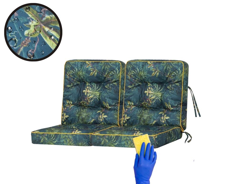 

Подушка для качелей Hobbygarden Подушка для скамейки Venus Садовая подушка Подушки для качелей Подушки для скамейки Подушки для скамьи Hollywood Swing - Венера - 100 см - Green Meadow, зеленый