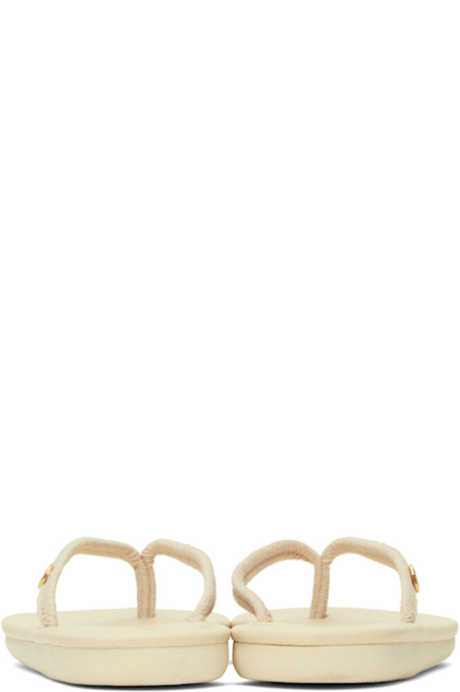 Бежевые шлепанцы Saionara Rope Ancient Greek Sandals — фото 2