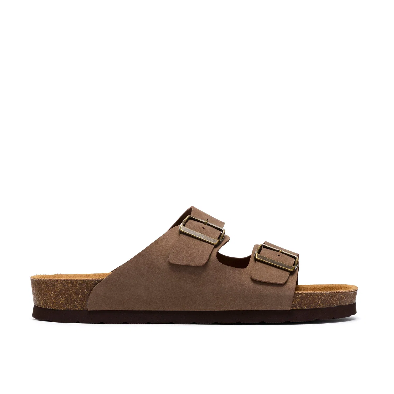 Сандалии с двумя ремнями Clarks, коричневый