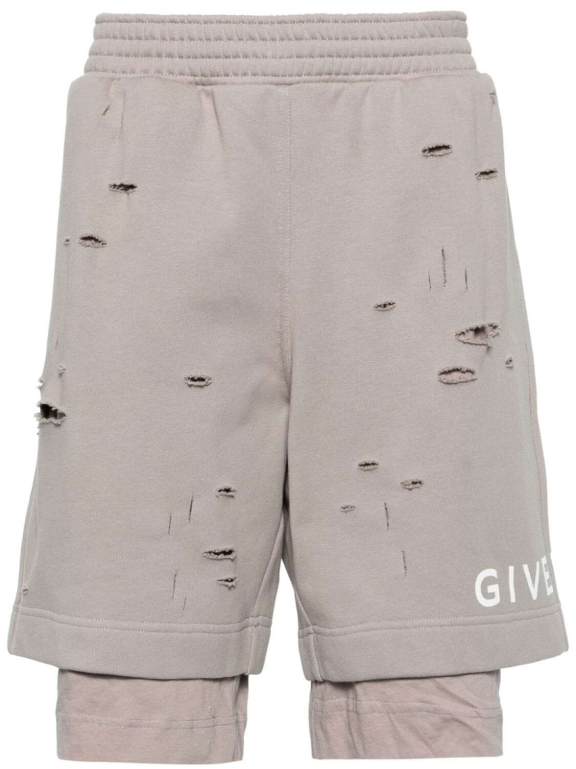 

Givenchy многослойные шорты-бермуды из джерси, серый