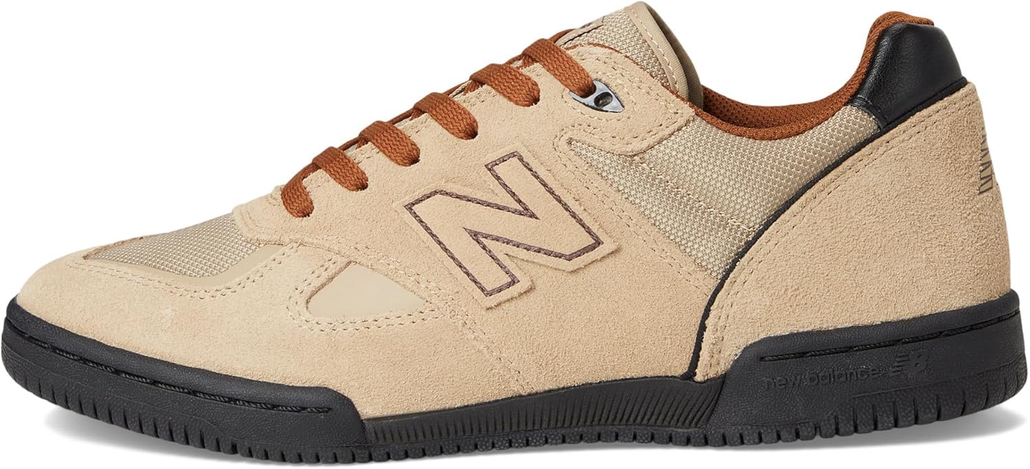 Кроссовки для скейтбординга New Balance унисекс-взрослых Tom Knox-600, Tan/Black — фото 4