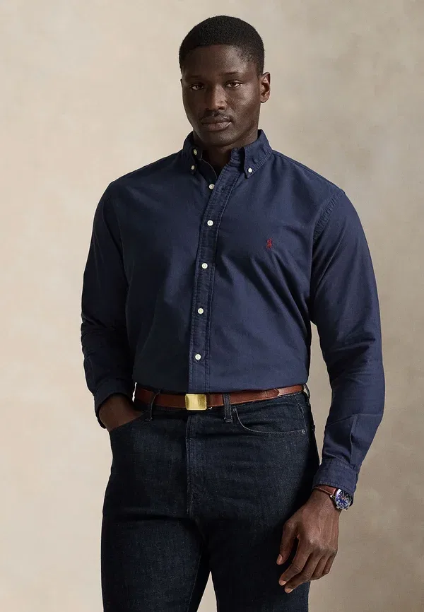 Рубашка оксфорд с окрашиванием Polo Ralph Lauren Big & Tall, темно-синий