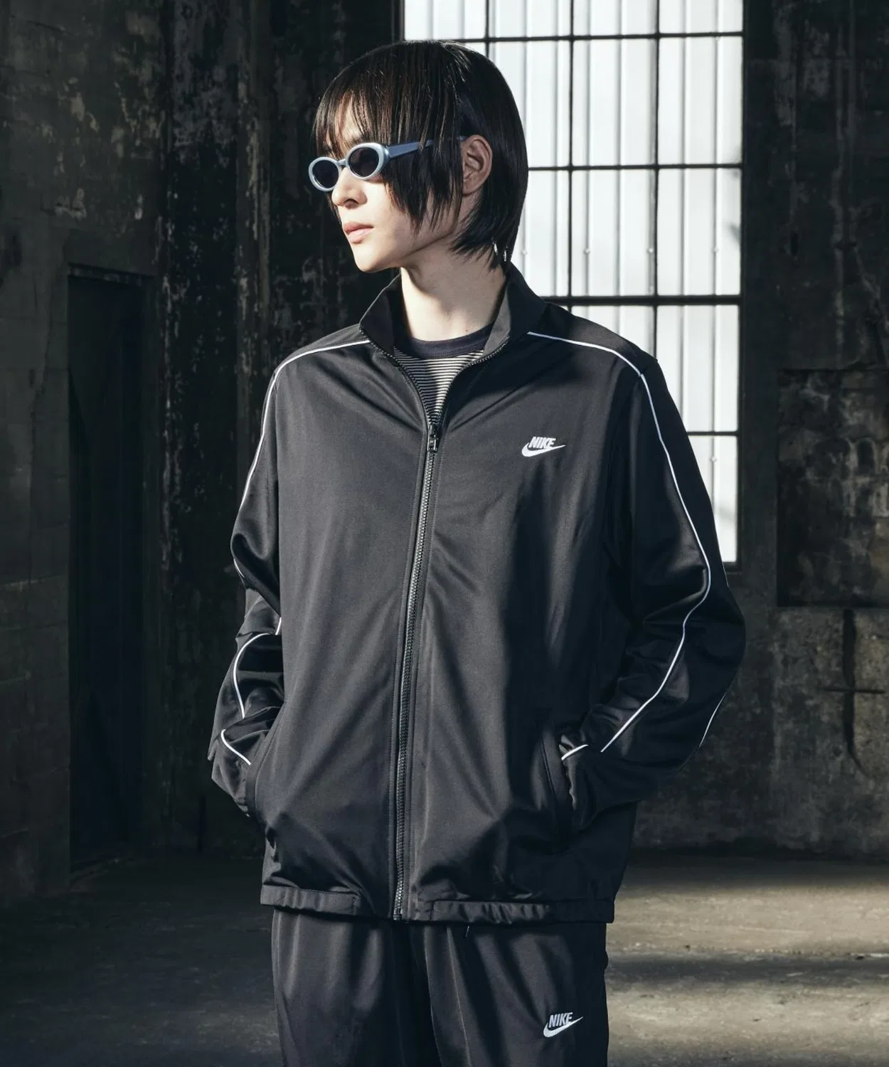 Спортивный костюм Nike Sportswear Club Poly-Knit, чёрный — фото 2