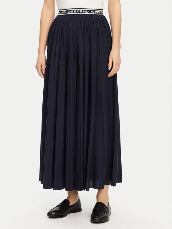 

Юбка в складку стандартный крой Bleu 2515771031 Weekend Max Mara, синий