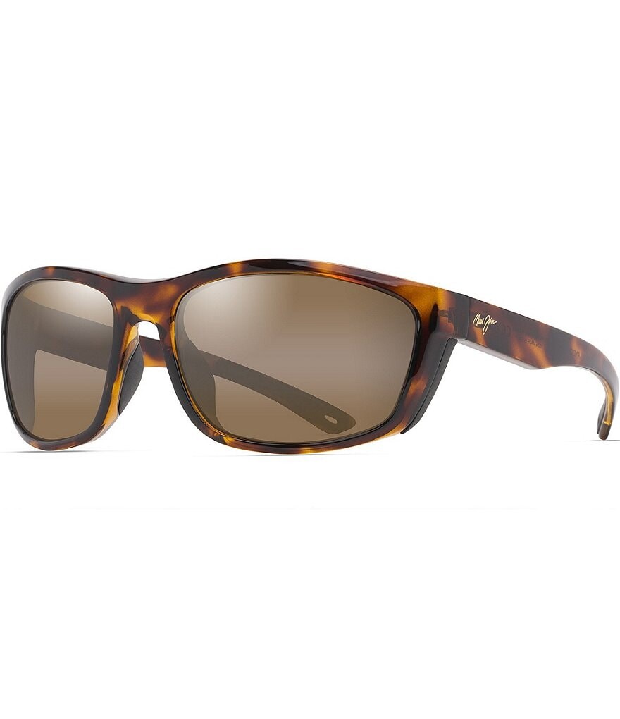 

Солнцезащитные очки унисекс Maui Jim Nuu Landing PolarizedPlus2 с черепаховой оправой, 62 мм, коричневый