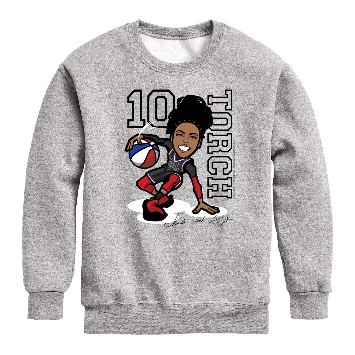 

Толстовка с рисунком факела Harlem Globetrotters для мальчиков 8–20 лет Licensed Character