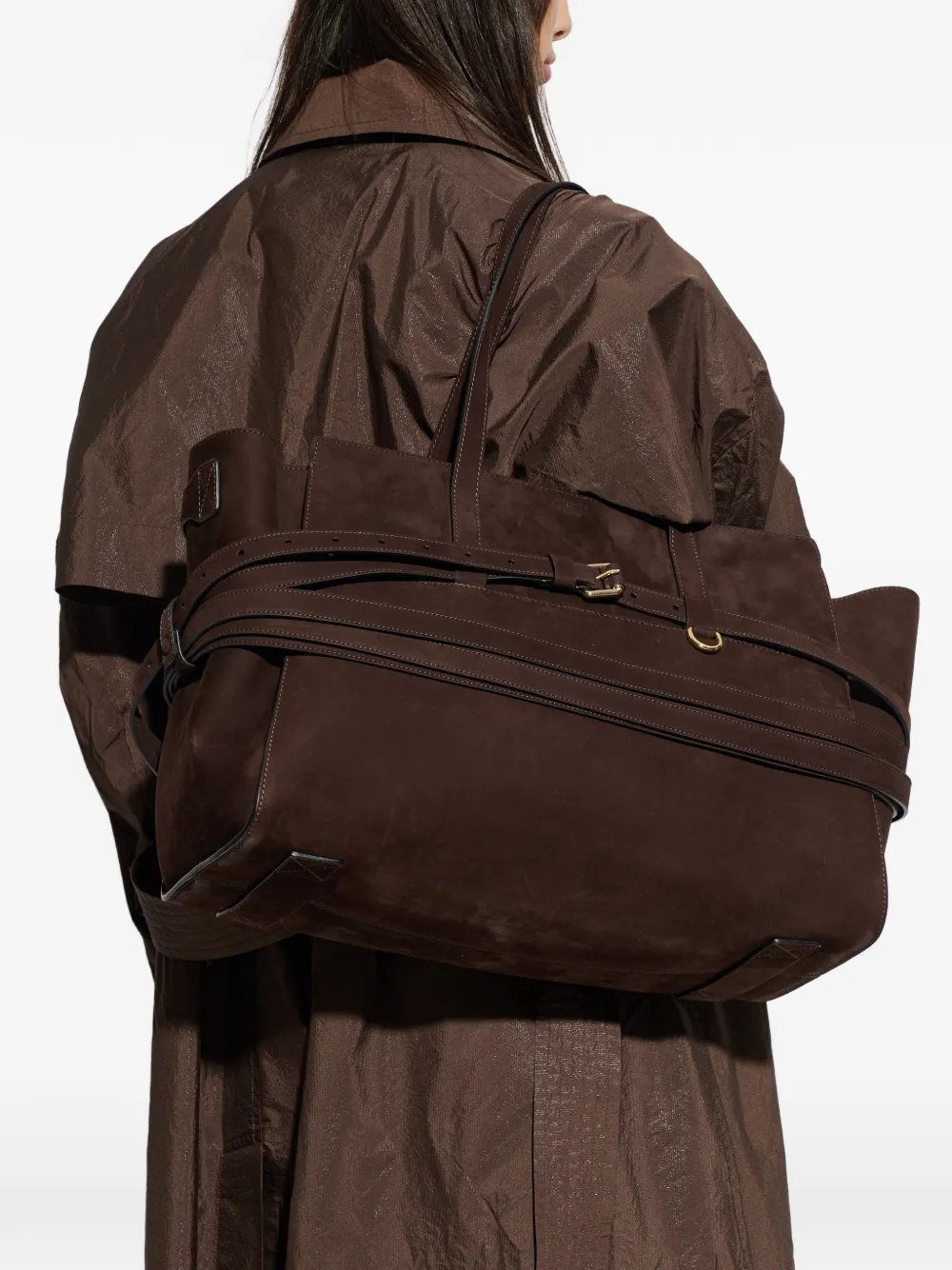 

Сумка-тоут Tie Me Moschino, коричневый