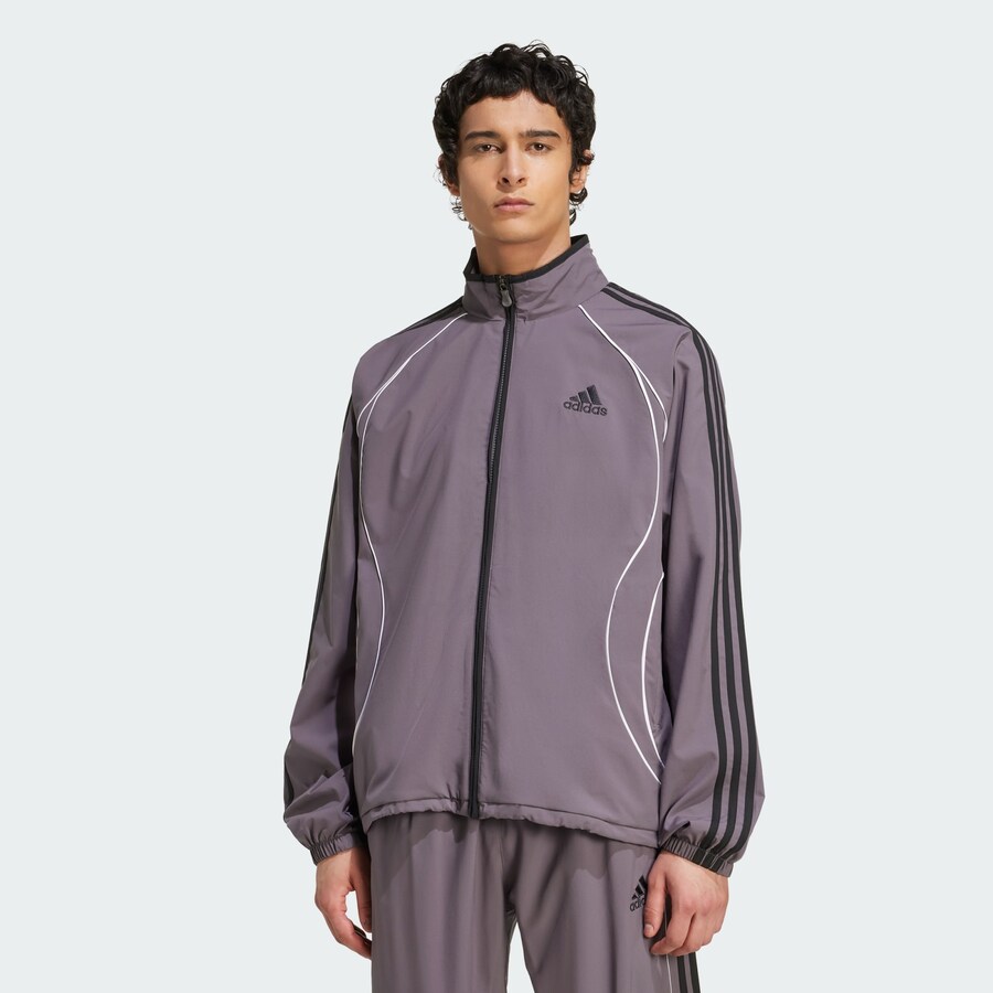 Демисезонная куртка ADIDAS ORIGINALS Teamgeist Adicolor Track, Grey — фото 2