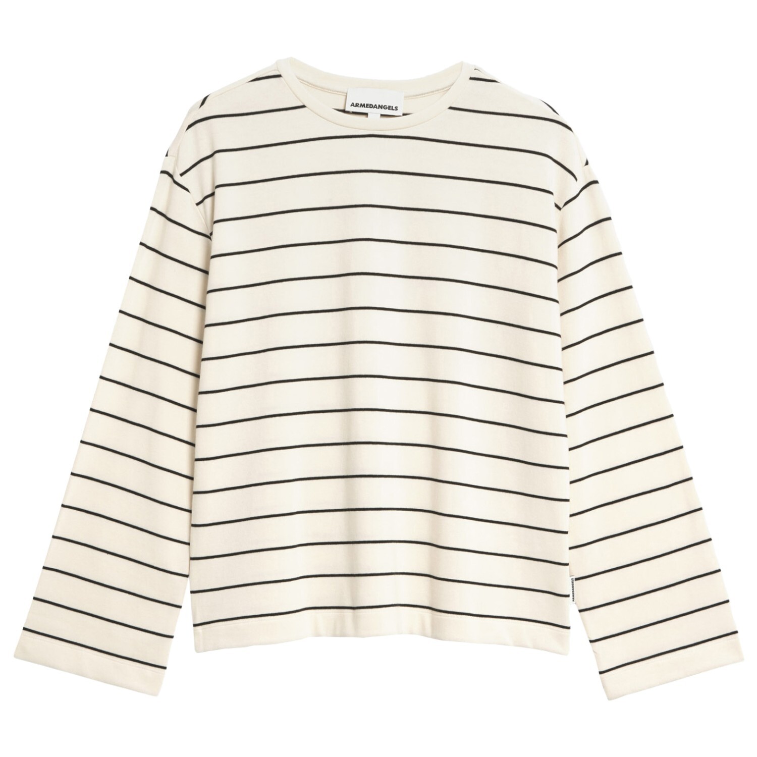 

Лонгслив Armedangels Marynaa Fine Stripe, цвет Oatmilk/Black
