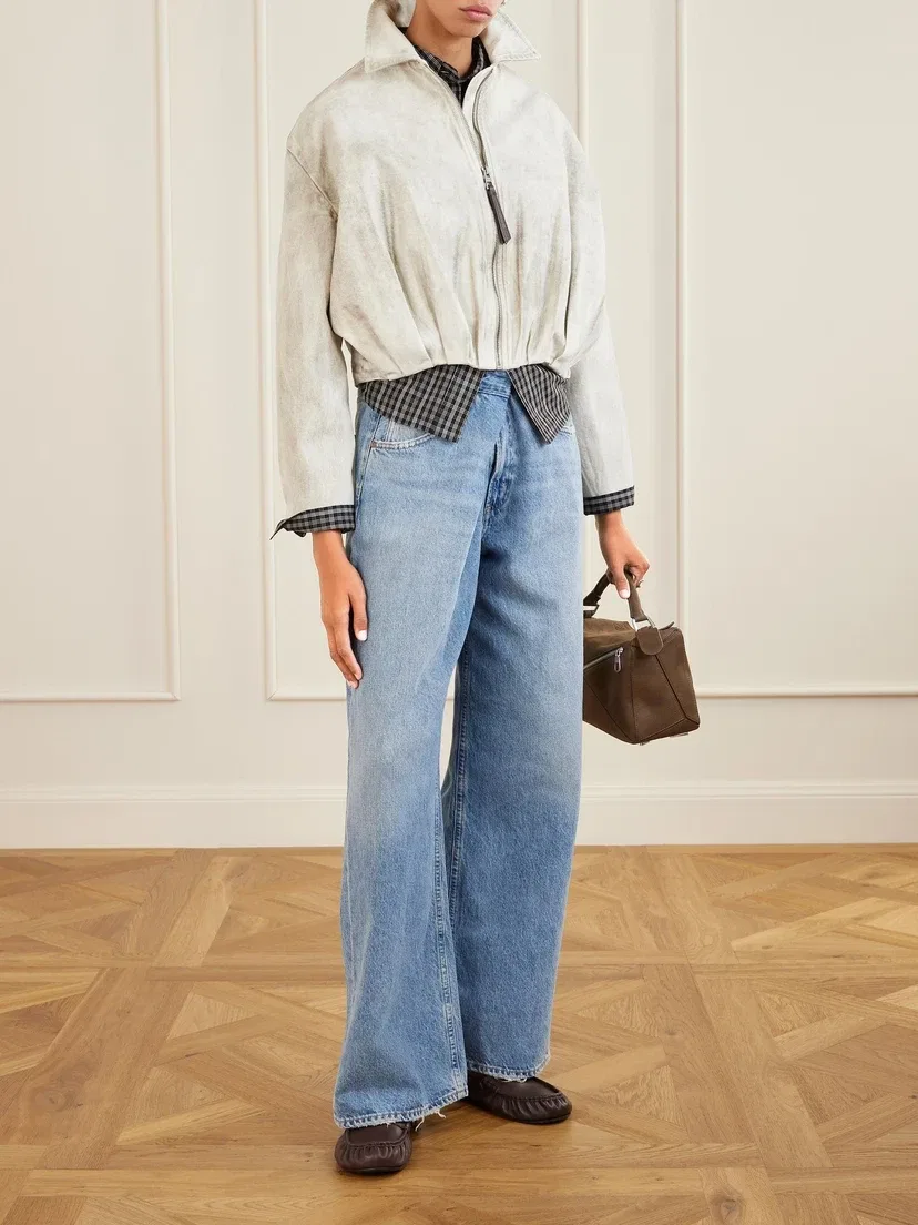 Куртка-бомбер из хлопчатобумажного твила LOEWE — фото 2