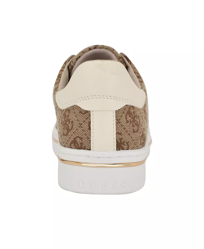 Женские кроссовки Stasey Charms на шнуровке Guess, коричневый — фото 3
