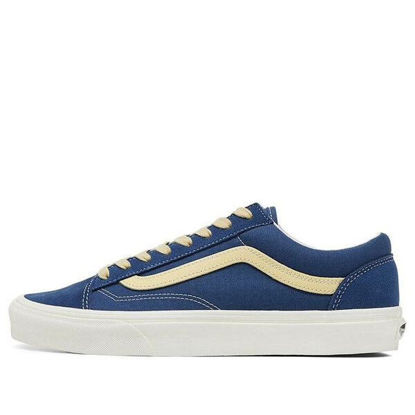 

Кроссовки style 36 casual fashion skate shoes blue yellow Vans, синий