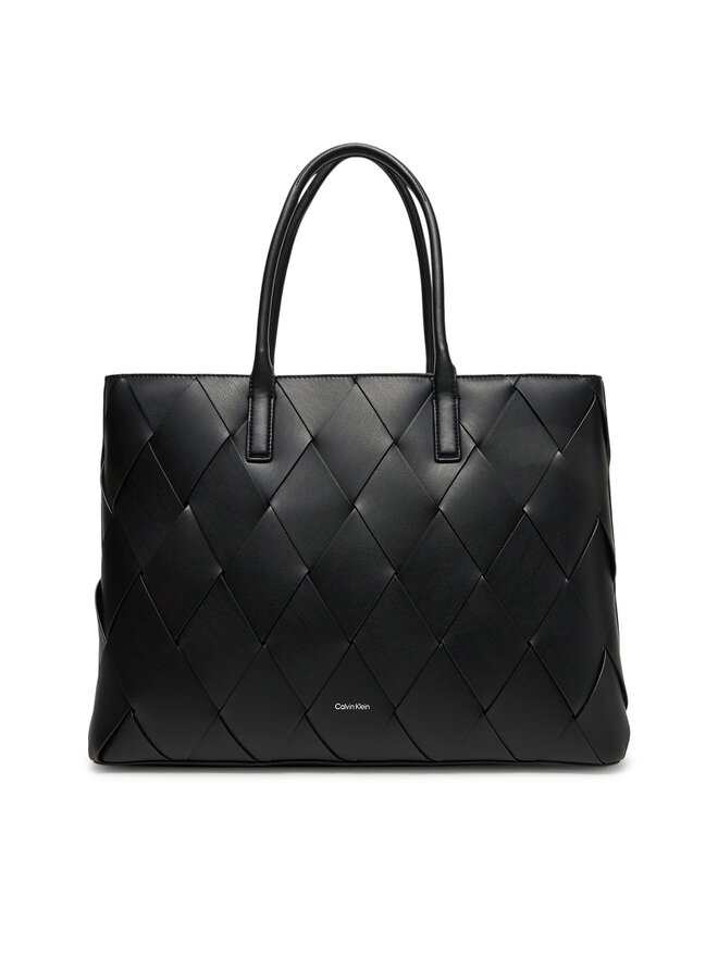 

Сумка Ck Woven Medium Shopper K60K612994 Calvin Klein, черный