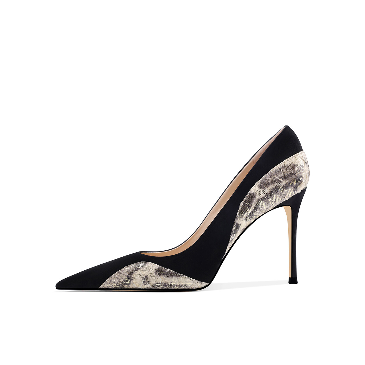 

Туфли на высоком каблуке женские черный/золотой Shesrim