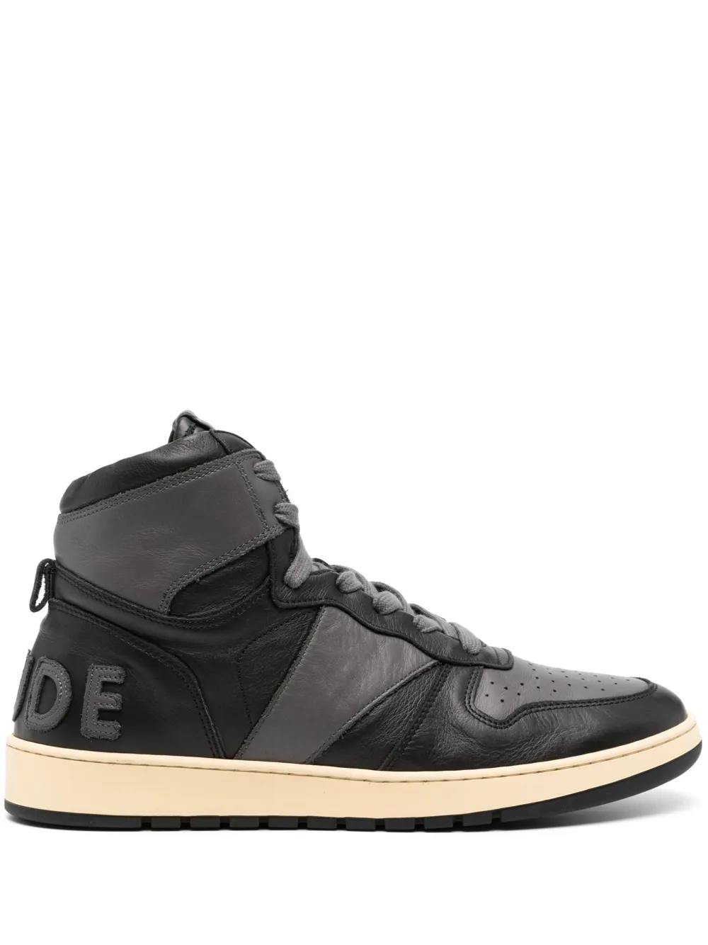 Высокие кожаные кеды Rhecess RHUDE, черный