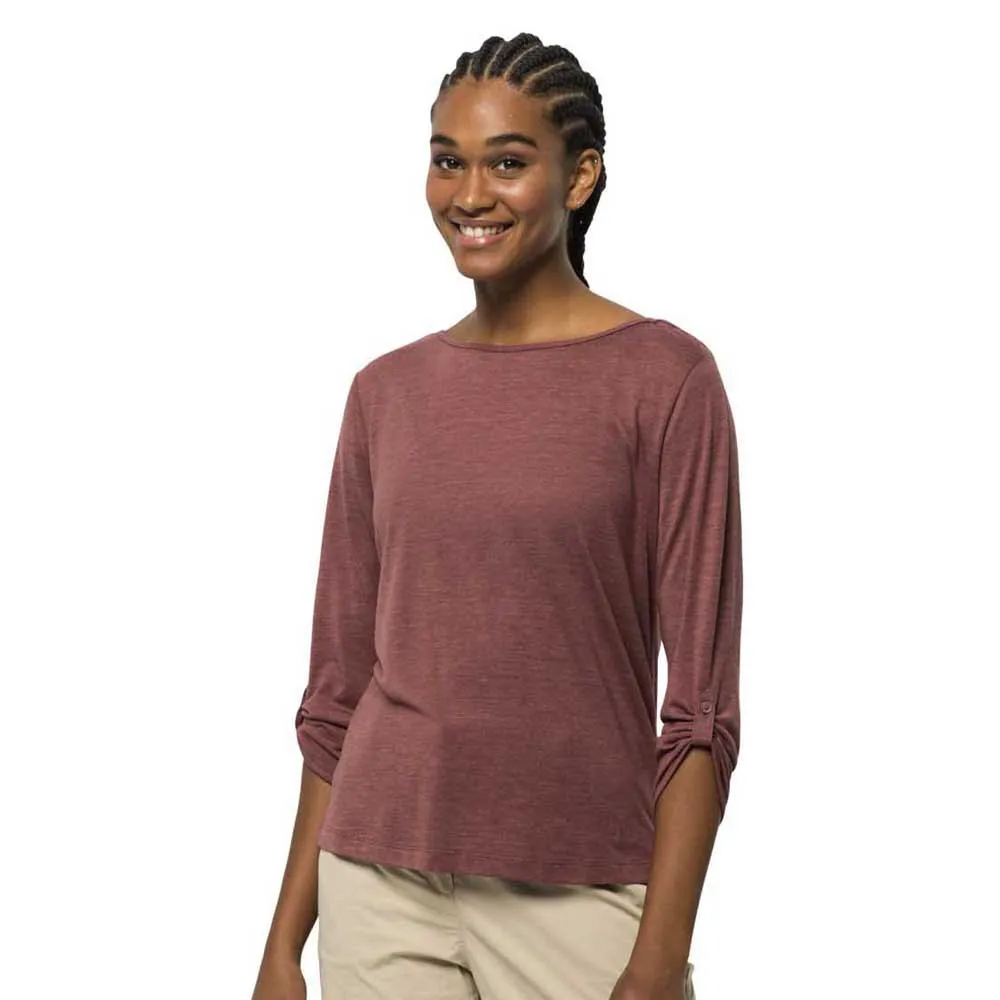 

Футболка Jack Wolfskin Coral Coast 3/4 sleeve, коричневый