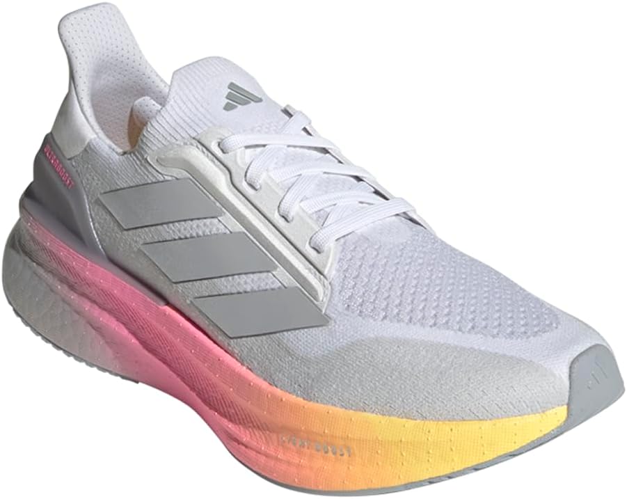 Мужские кроссовки Adidas Ultraboost 5X для бега, белый/розовый — фото 2