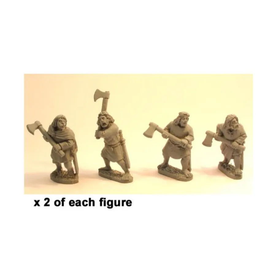 

Ирландские благородные воины с двуручными топорами, Historical Miniatures - Dark Ages - Irish (28mm) (Crusader Miniatures)