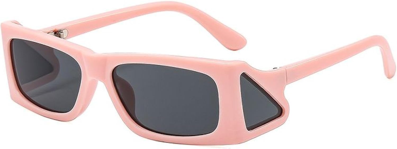 

Небольшие прямоугольные солнцезащитные очки в стиле панк для женщин и мужчин, роскошные, модные, с защитой от УФ-излучения UV400, для активного отдыха и путешествий TVTBBVV, C3pinkgray