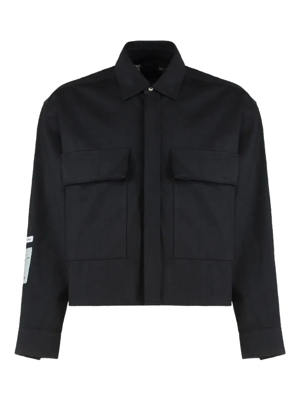 

Рубашка-оверсайт с нагрудными карманами B1Archive, черный