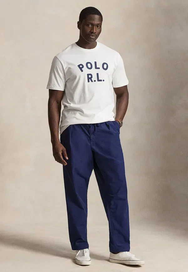 Футболка с принтом Polo Ralph Lauren Big & Tall, белый — фото 2