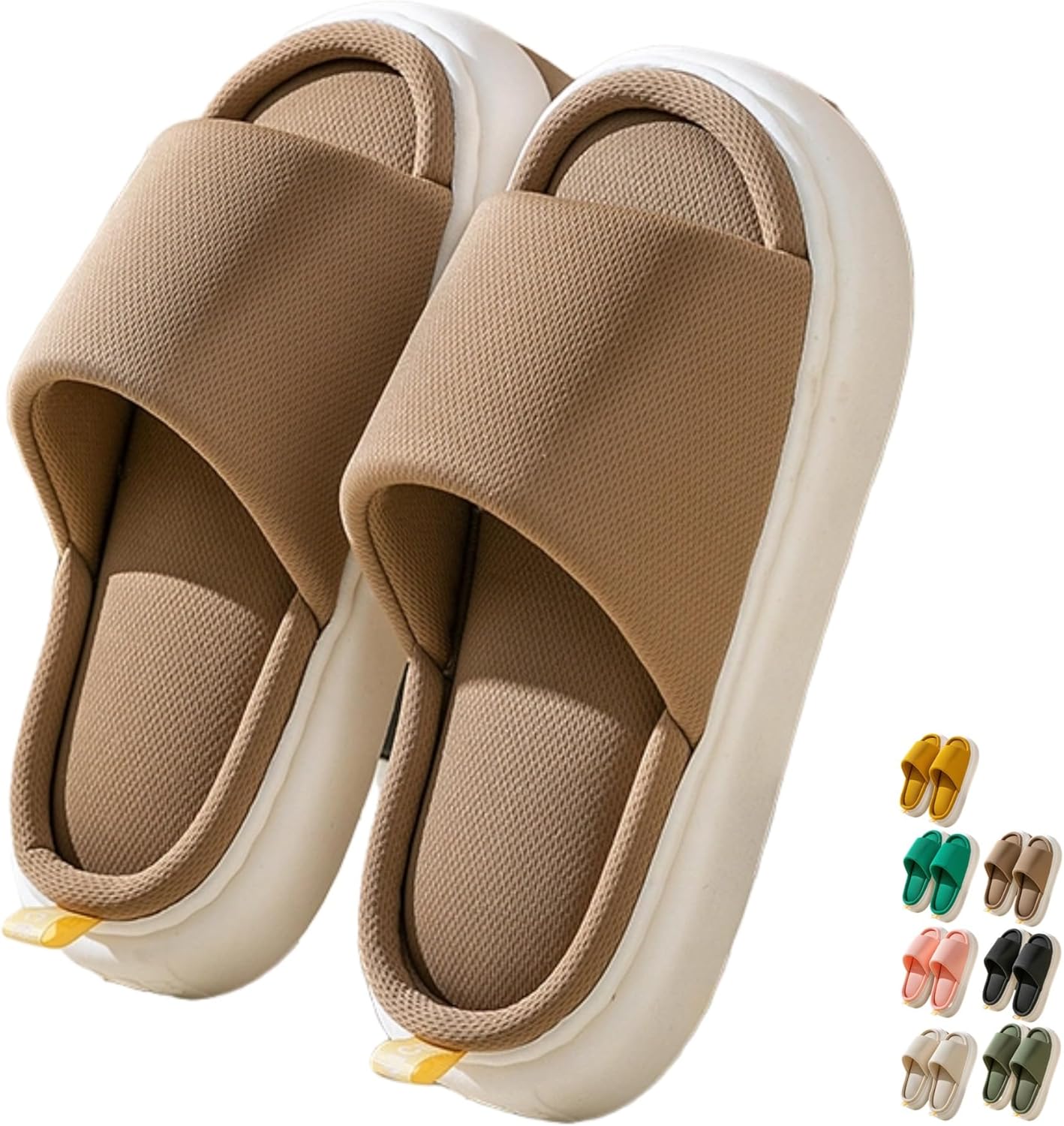 

Домашние тапочки для пар, для женщин и мужчин, на все сезоны, для дома и улицы, легкие и мягкие, удобные домашние тапочки, летние тапочки с открытым носком, весенние тапочки Iwhgrmp, Coffee